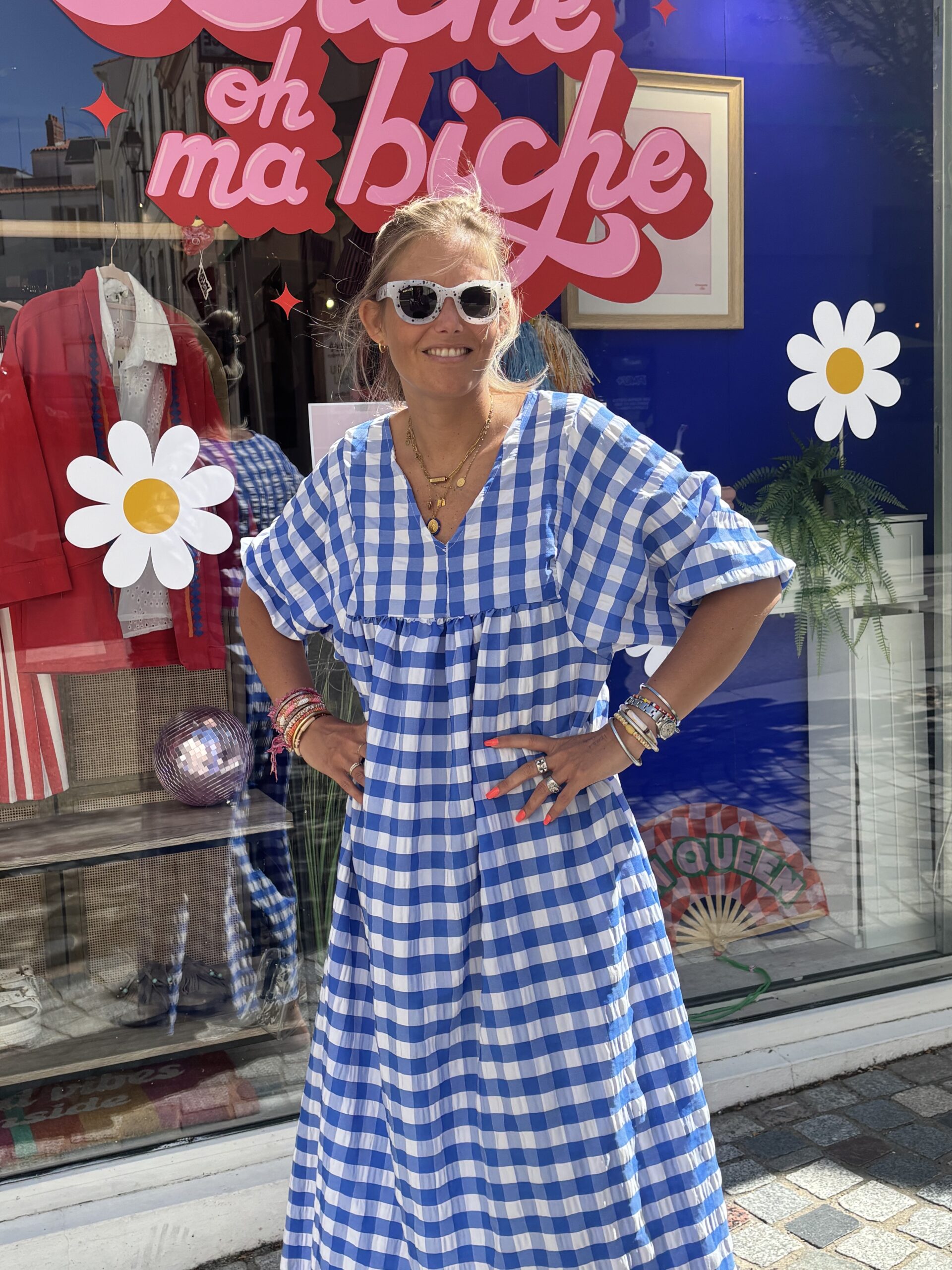 Robe Vichy bleu