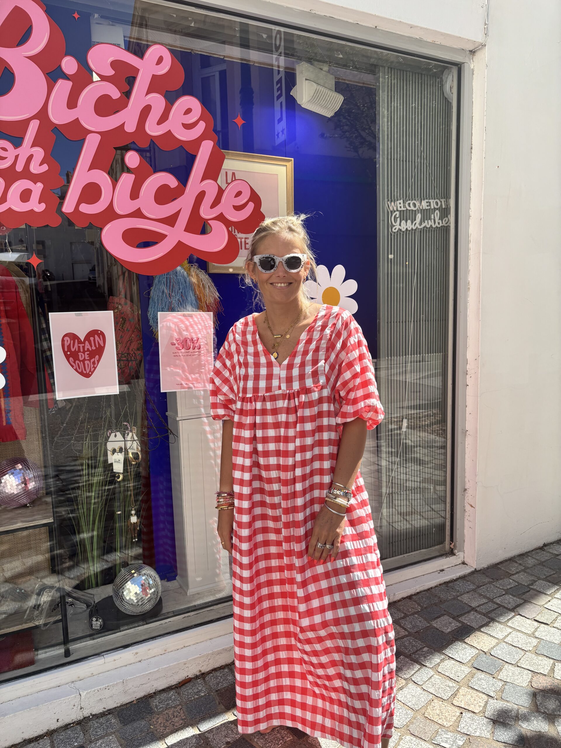 Robe Vichy rouge – Image 3
