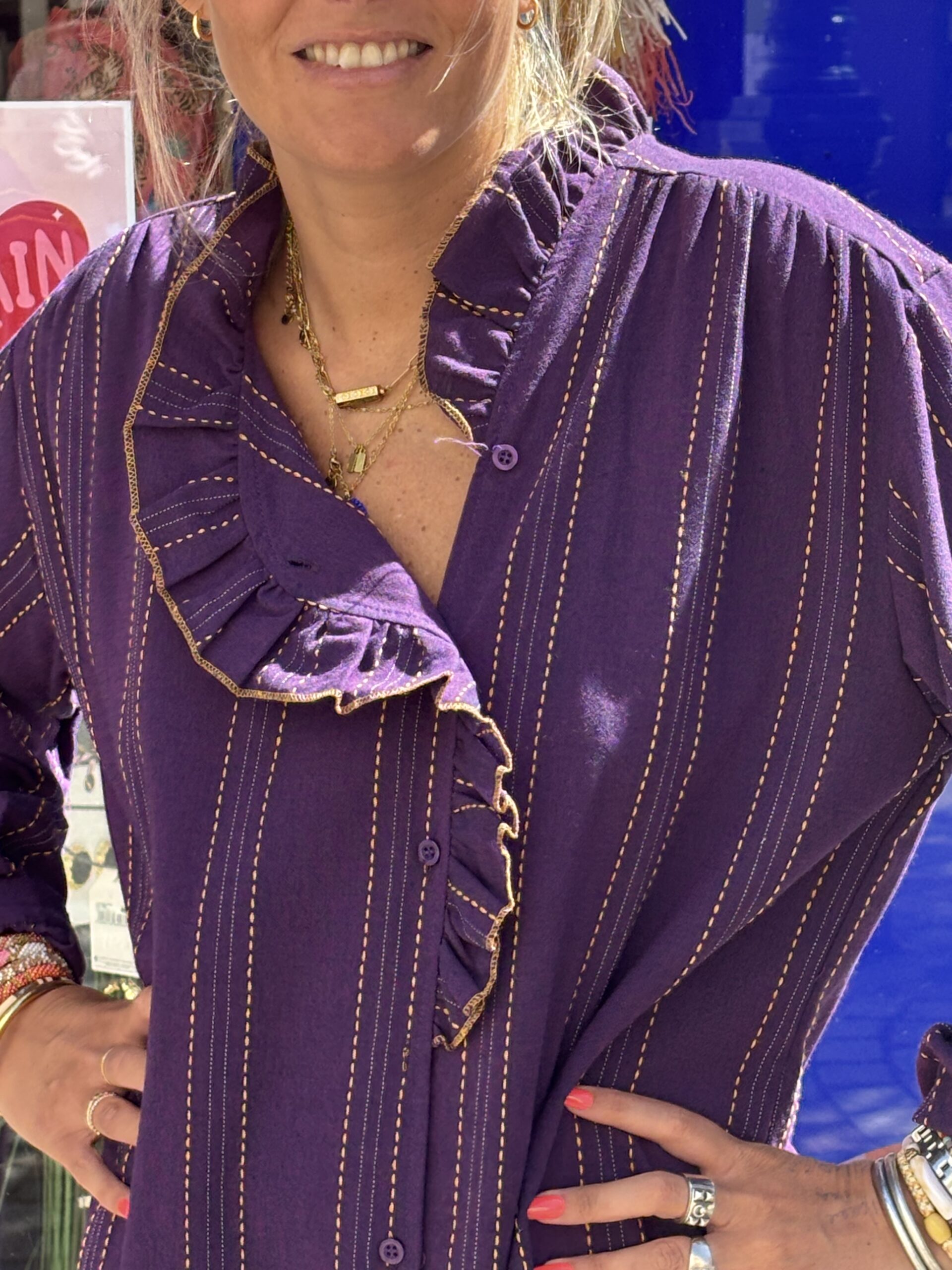 Robe Roxane aubergine