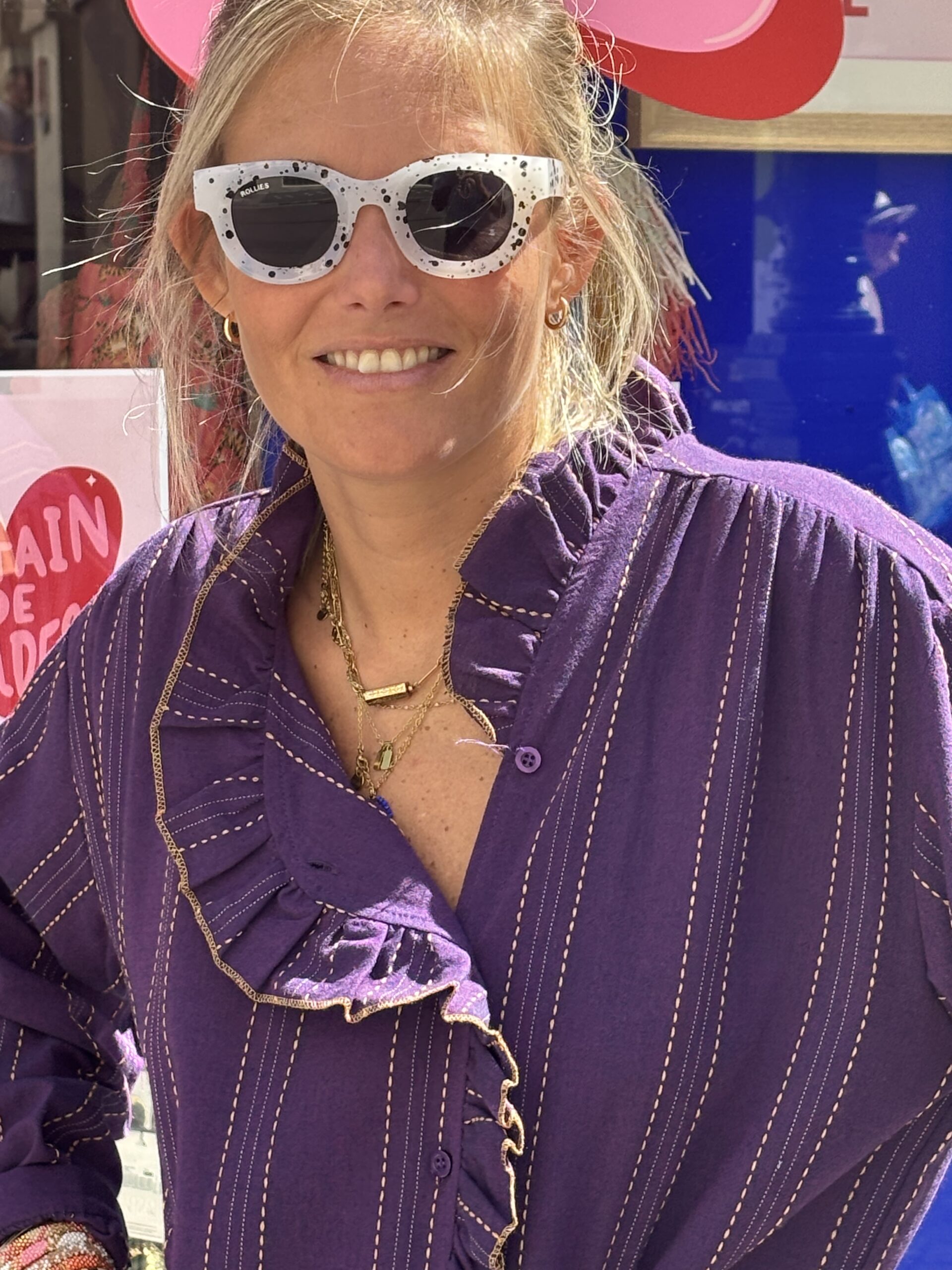Robe Roxane aubergine – Image 3