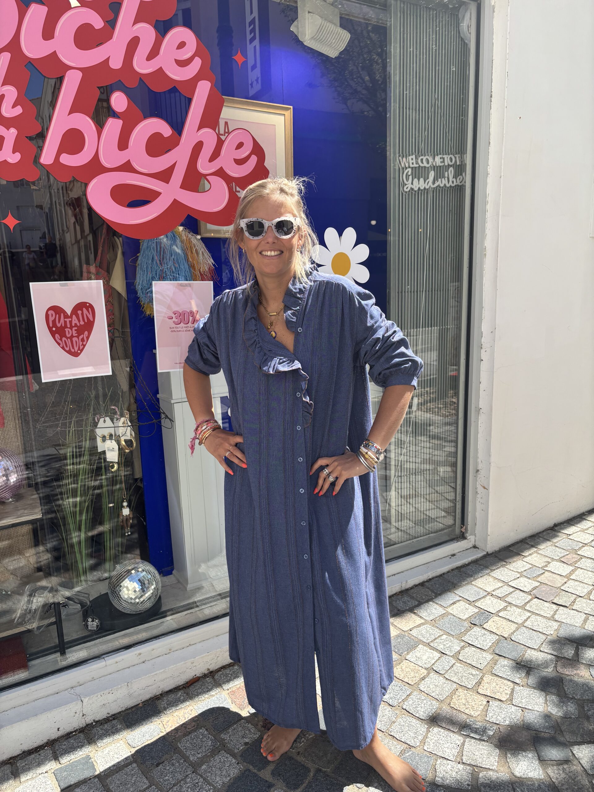 Robe Roxane bleu – Image 2